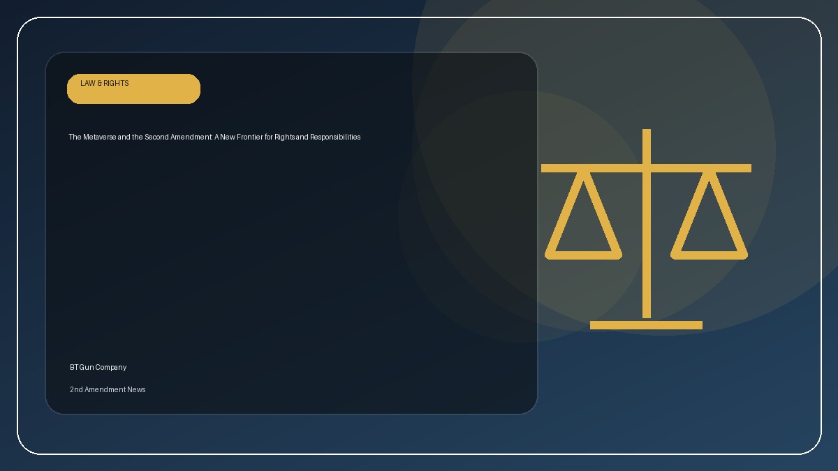 The Metaverse and the Second Amendment: A New Frontier for Rights and Responsibilities