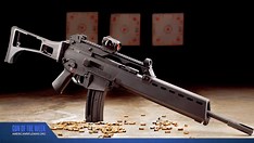 Heckler & Koch G36 .22 LR rimfire rifle with stock extended