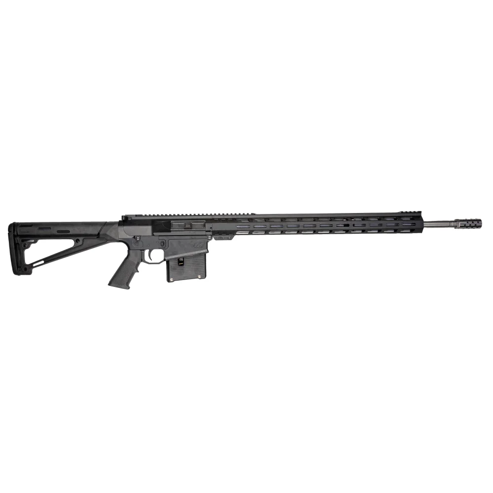 10 Ring GLFA AR Long Action Rifle 6.5 PRC 5rd Magazine 24" Barrel MLOK Handguard Black Cerakote
