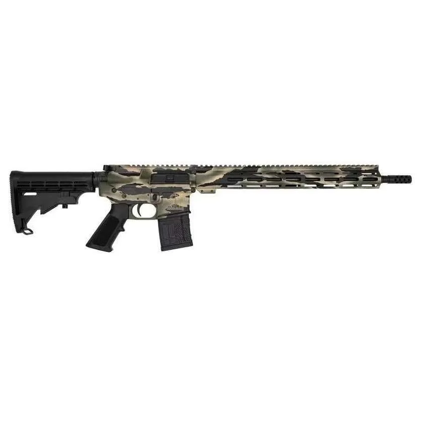 10 Ring GLFA .223 Wylde Rifle .223 Wylde 30rd Magazine 16" Threaded Barrel Green Camo with 15.25" Handguard