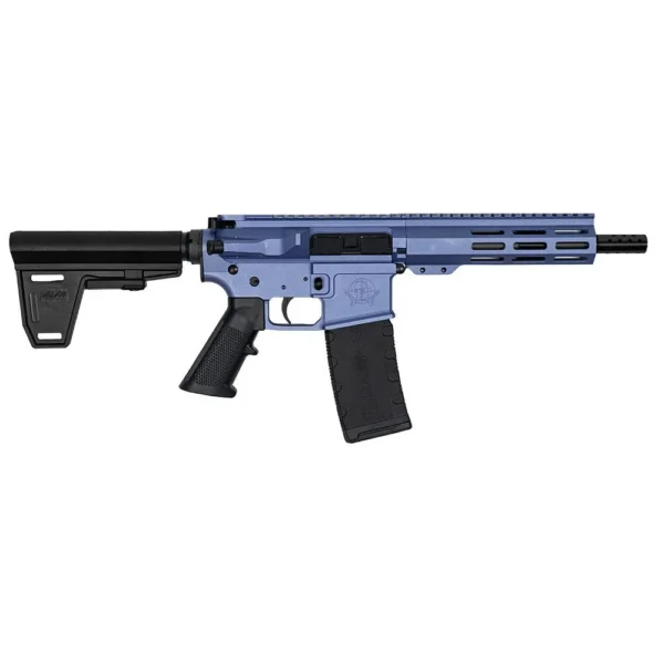 10 Ring GLFA 223 Wylde Braced Pistol .223 Wylde 30rd Magazine 7.5" Nitride Barrel Wild Orchid Finish
