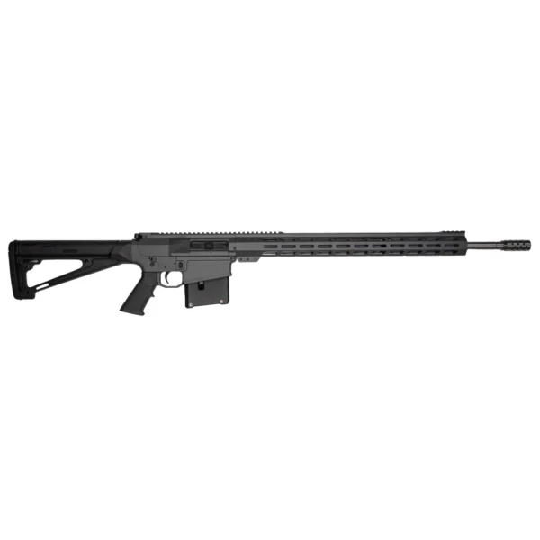 10 Ring GLFA AR Long Action Rifle 6.5 PRC 5rd Magazine 24" Barrel MLOK Handguard Sniper Grey Cerakote