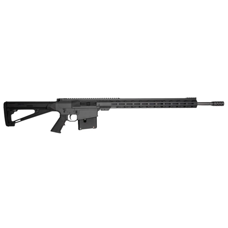 10 Ring GLFA AR Long Action Rifle 6.5 PRC 5rd Magazine 24" Barrel MLOK Handguard Sniper Grey Cerakote