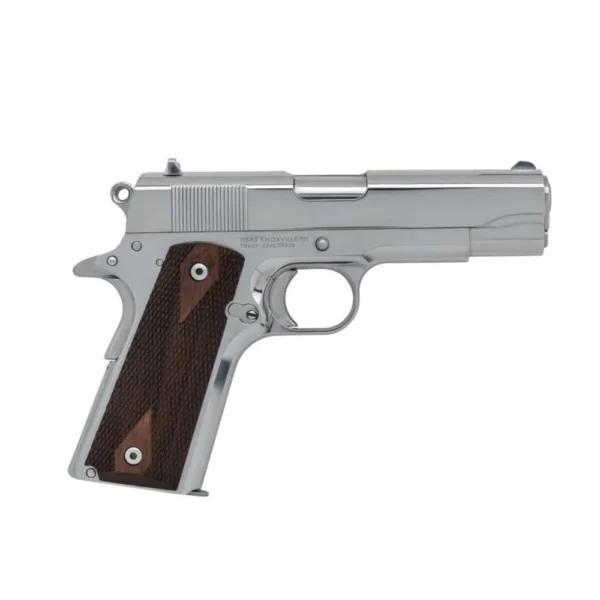 SDS Arms SDS Imports Tisas 1911 A1 Desperado 9/38 Handgun 9mm Luger 9rd Magazines (2) 4.25" Barrel Silver with Brown Grip