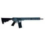 10 Ring GLFA CA Compliant Rifle, right-side view with blue finish, black stock and magazine