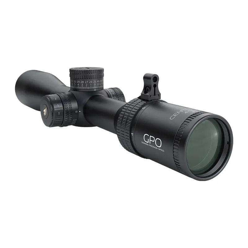 1076610-14303392.jpg German Precision Optics GPO Centuri 4x Rifle Scope 4-16x44i 30mm SFP MOAi Illum. Black