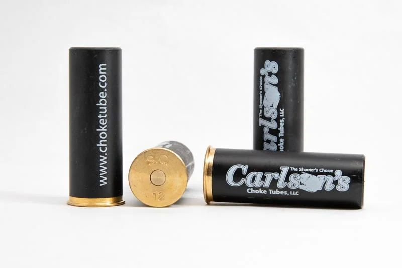 12ga-shotgun-snap-caps-dummy-rounds-primary Carlson's Dummy 12ga Shotgun Snap Caps, black and brass caps shown upright, flat and on side