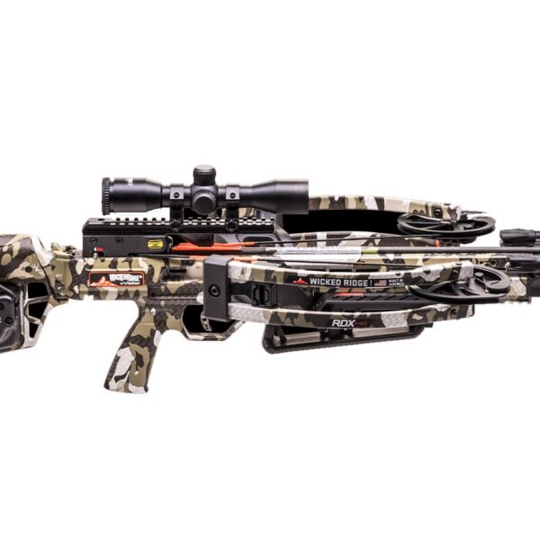 Wicked Ridge RDX 410 Reverse-Draw Crossbow ACUdraw Silent Pro-View 400 Scope Peak XT