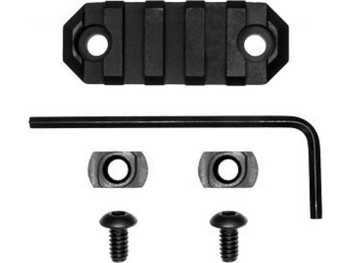 152893-2.jpg Grovtec Picatinny Rail 5-Slot M-LOK 2.2" Black