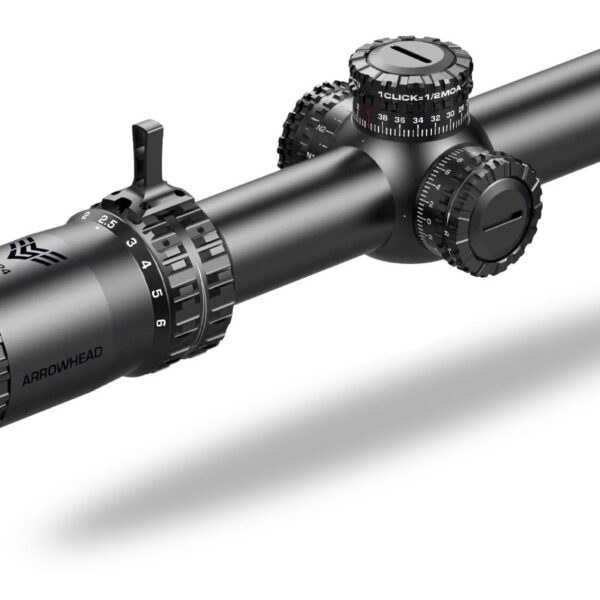 10 Ring Swampfox Arrowhead LPVO Series Rifle Scope 1-10x24 30mm SFP Green IR MOA Black