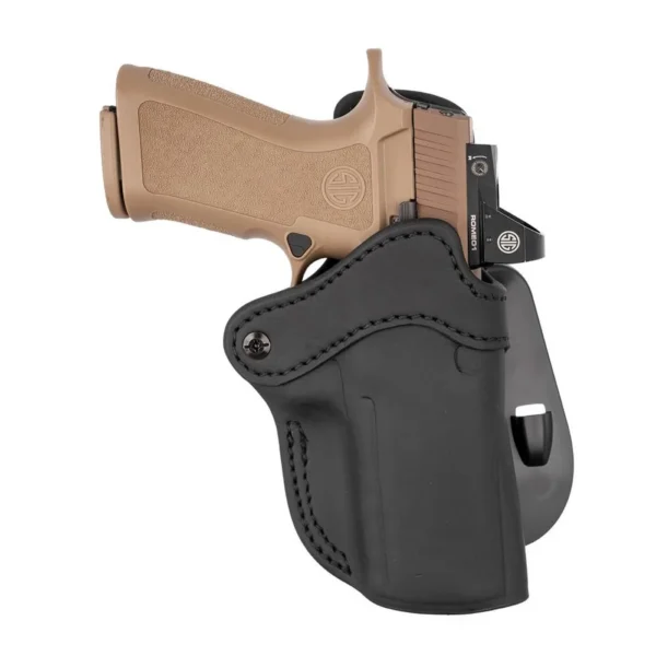 2nd Amendment 1791 LLC 1791 Optic Ready OWB Paddle Holster Size 2.4 Stealth Black RH