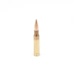 Berger Hunter Rifle Ammunition upright brass cartridge with copper-coloured pointed bullet