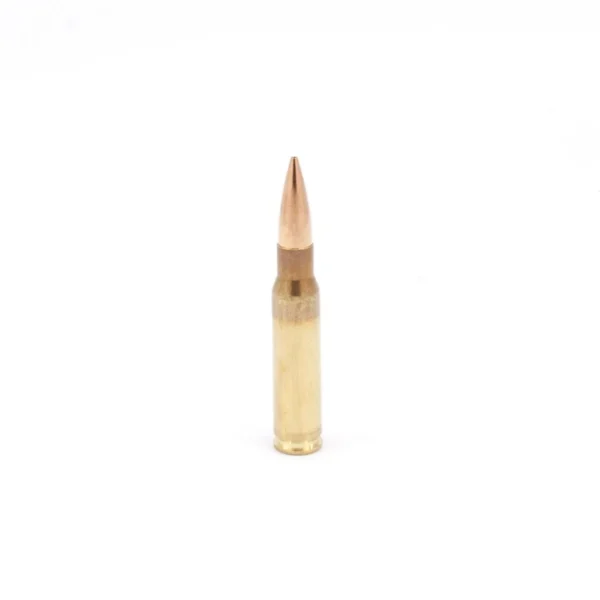 Berger Hunter Rifle Ammunition upright brass cartridge with copper-coloured pointed bullet