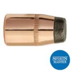Sierra Sports Master Handgun Bullets, copper-colored jacketed bullet with exposed dark tip, side view