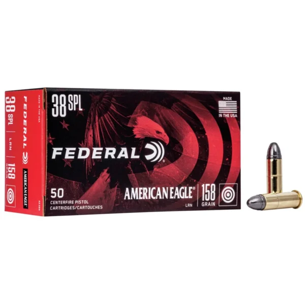 Federal Cartridge Co. American Eagle Handgun Ammunition .38 Spl 158 gr LRN 770 fps 50/rd