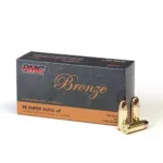 PMC AMMUNITION PMC Bronze Handgun Ammunition .38 Super +P 130 gr. FMJ 1100 fps 50/ct