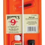 Hoppe's Cleaning Kit for Calibers .40 10mm, orange pack with rod, brushes and bottles