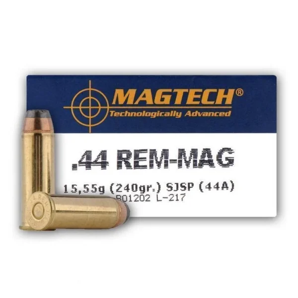 Magtech Ammunition CompanyInc MagTech Handgun Ammunition .44 Mag 240 gr JSP 1180 fps 50/ct