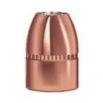 Speer Gold Dot Personal Protection Handgun Bullet, copper-colored hollow point in angled front view
