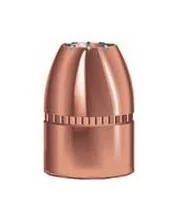 Speer Gold Dot Personal Protection Handgun Bullet, copper-colored hollow point in angled front view
