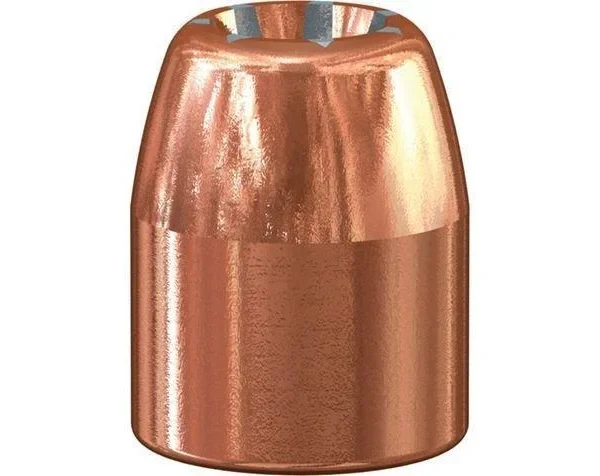 Speer Gold Dot Personal Protection Handgun Bullets, copper-colored bullet with hollow point visible