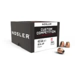 Nosler Custom Competition Bullets, black box with four copper-coloured bullets