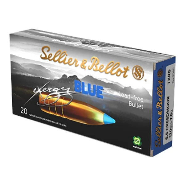 Mag-Tech/Sellier- Bellot Sellier & Bellot eXergy Blue Rifle Ammunition 6.5 Creedmoor 120 gr. 2851 fps 20/ct