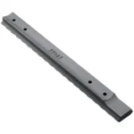 Weaver 1-Piece Extended Multi-Slot Picatinny Scope Base, grey, angled top view with mounting holes