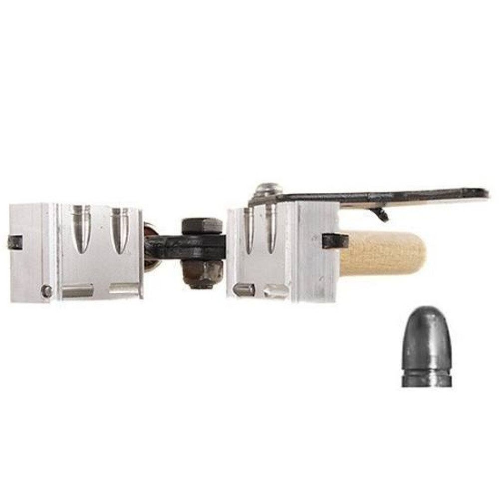 7-90384.jpg Lee Conical Cap and Ball Mould (Handles Included) - Double Cavity .456" 220 gr
