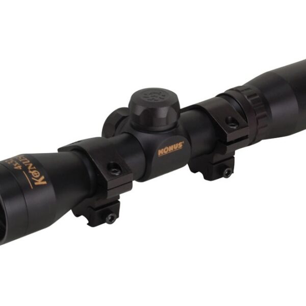 KONUS Fighter 4x-16x50mm Rifle Scope w/A.O. Illum BDC reticle & Mounting Rings