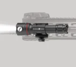 Crimson Trace CWL-202 black tactical light, right-side view mounted on a rail