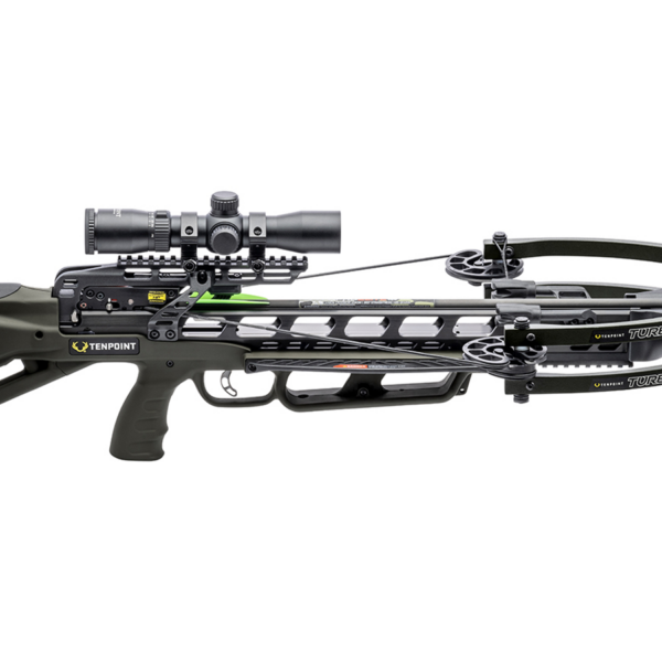 Tenpoint Turbo X Crossbow ACUslide Crank RangeMaster 100 Scope - Moss Green