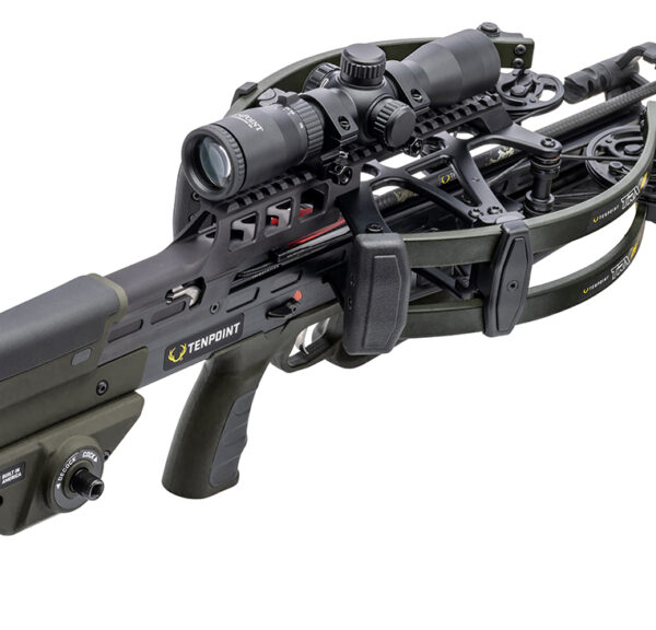 Tenpoint TRX 26 Compact Reverse-Draw Crossbow ACUslide MAXX RangeMaster 100 Scope Black