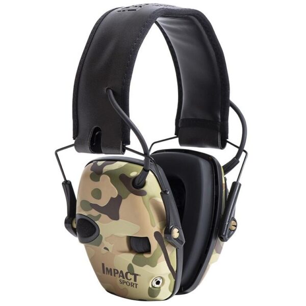 Westchester Protective Gear DBA PIP Global Safety Impact Sport Electronic Earmuff NRR 22db Multi-Cam Black - Howard Leight by Honeywell