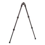 AOB Caldwell Accumax black carbon fiber bipod, front view with legs fully extended