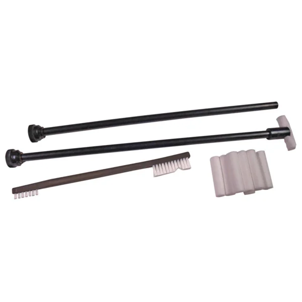 Pro-Shot Products Action Chamber Cleaning Kit with black rods, brown brush and white swabs