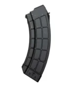 Century Arms US Palm AK30R Rifle Magazine, curved black magazine in side view