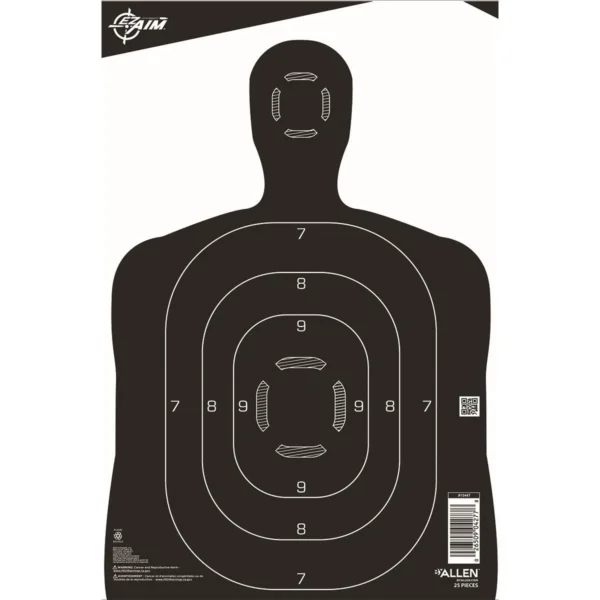 Allen Company ALLEN EZ AIM SILHOUETTE 12X18 25PK