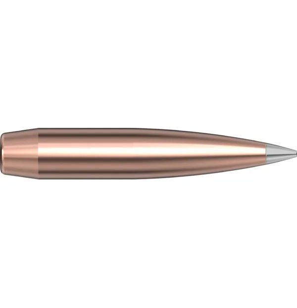 aluminum-a-tip-match-rifle-bullets-primary Hornady Aluminum A-Tip Match Rifle Bullets copper-colored bullet with silver tip, side view