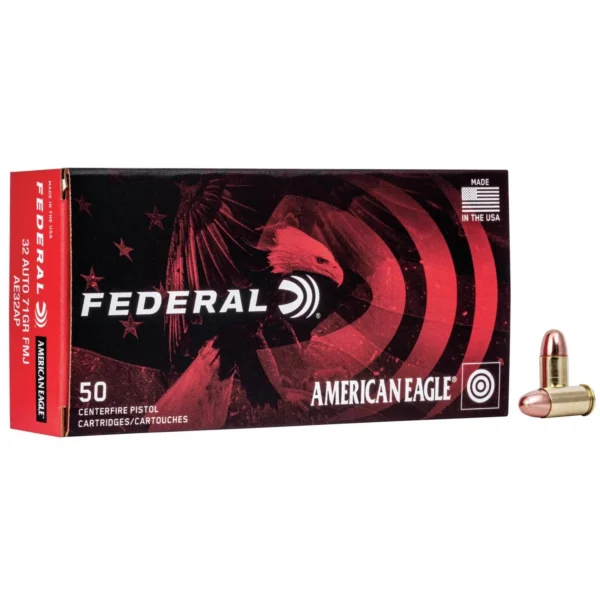 Federal Cartridge Co. American Eagle Handgun Ammunition .32 ACP 71 gr FMJ 900 fps 50/rd