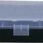 Berry's Mfg #008 Box, black case with translucent blue lid and front latch