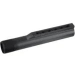 Leapers UTG PRO Receiver Extension Tube, black angled side view with threaded end and six holes