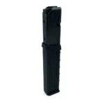 Promag AR-15 SMG Rifle Magazine, upright black magazine with textured lower body