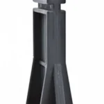 ERGO Grips Spikes Block for AR 15, upright black polymer block with wide base and ribbed supports