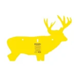AOB CaldwellAR500 Steel Deer Hanging Target, yellow deer silhouette with hanging hole