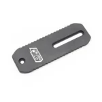 Area419 Area 419 ARCALOCK universal dovetail rail, black top view with slot and serrated edges