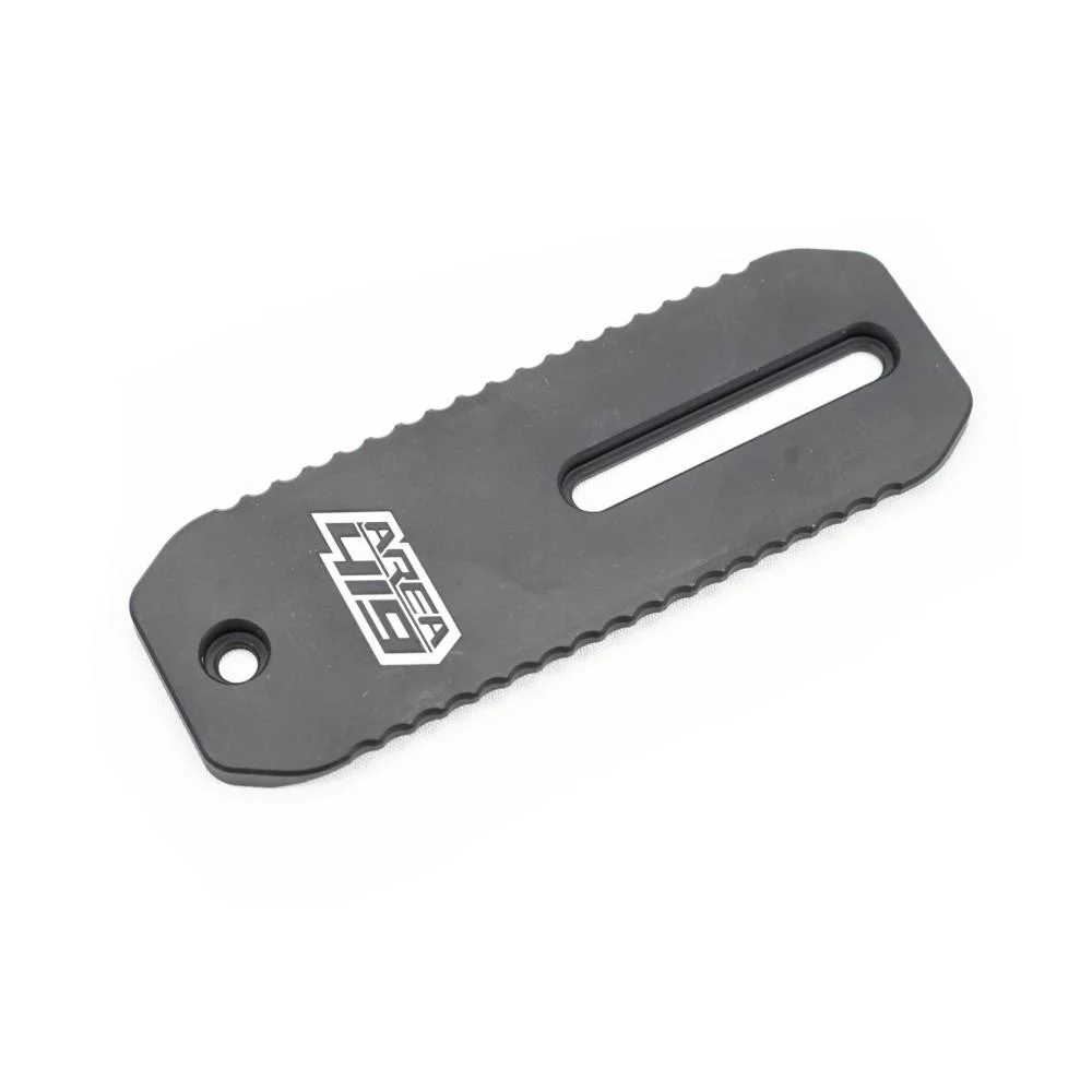 arcalock-universal-dovetail-rail-primary Area419 Area 419 ARCALOCK universal dovetail rail, black top view with slot and serrated edges