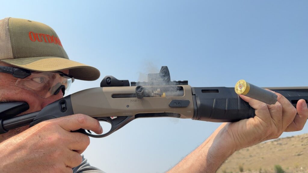Benelli M2-G1 tactical shotgun with M-Lok accessories attached