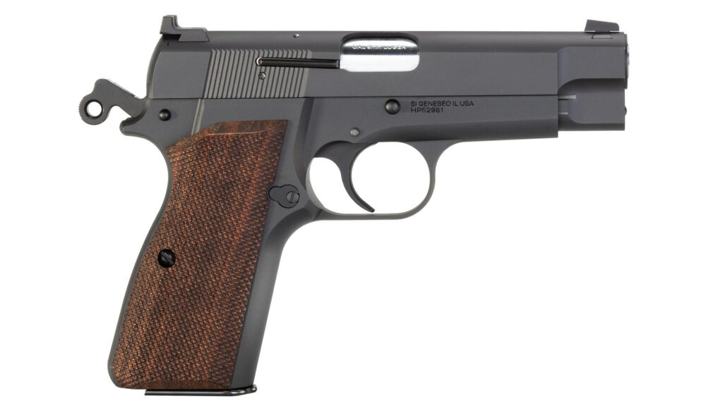 Springfield Armory SA-35 4 inch pistol with walnut grips