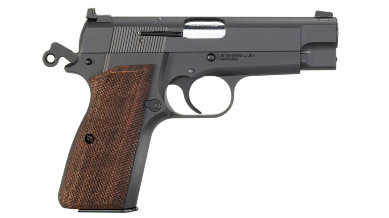 Springfield Armory SA-35 4 inch pistol with walnut grips